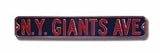 Steel Street Sign: N.Y. GIANTS AVE