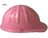 Skull Bucket Aluminum Cap Style Hard Hats with Ratchet Suspension - Pink