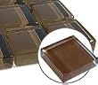 Reflections Glass Tile 1x1" Clear Brown Earth Mosaic SAMPLE