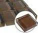 Reflections Glass Tile 1x1" Clear Brown Earth Mosaic SAMPLE