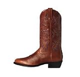 Ariat Men's 'Heritage R-Toe' Western Boots - Cognac
