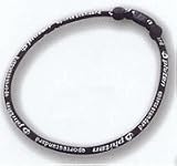 Phiten Titanium Necklace: Black-Small (18")