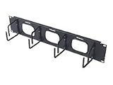 APC 2U Horizontal Cable Organizer w/ Pass-Thru Black AR8428