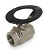 Industrial Grade 1WNA2 Ball Valve, Two Piece, 1/2 In, 316 SS Body