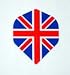 5 Sets - UNION JACK ENGLAND - Hard Poly flights