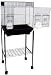 Brand New Bird Cage Cages 18x14x44 With Stand 5824Blk/S