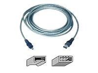 Childrens Toyshop  Third Party New : Belkin IEEE 1394 Firewire Cable 6pin-4pin (1.8mtr)