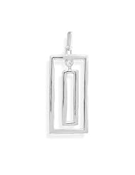 Double Cut Out Rectangle Pendant