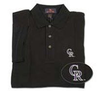 Buy Colorado Rockies 3 Button Short Sleeve Polo Shirt by Star Struck