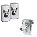 Greyhound Small Salt and Pepper Shakers, Porcelain by Rosalinde (3')