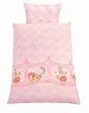 Julius Z&ouml;llner 85000 1581 2 - Bettw&auml;sche, 80/80 und 35/40 - Kuschelb&auml;r rosa