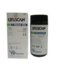2138836 UriScan 1 Glucose Strips 100/Bt 10 Per Case sold as Case Pt# U19 by Biosys Laboratories