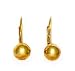 14k Yellow Ball Lever-Back Earrings