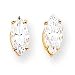 14k 10x5mm Marquise Cubic Zirconia earring XE105CZ