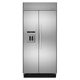 KitchenAid Architect Series II KSSC42QTS 42 Built-In Side-By-Side Refrigerator with In-Door-Ice Dispensing System  LCD Dispenser Display: Stainless Steel/Architect Style II Handles
