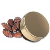 1 and 1 2 lb Smoked Almonds Tin - Gold by Catoctin Kettle Korn