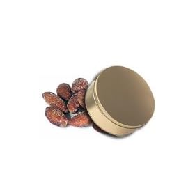 1 and 1/2 lb Smoked Almonds Tin - Gold