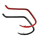 Matzuo 141 Sickle Octopus Hooks Color: Red Chrome; Size: 2