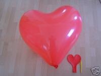 1 Riesenherzluftballon Rot Luftballonherz für Hochzeit 190 Umfang