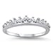 Journey Tiara Cubic Zirconia Ring Sterling Silver 925 (Sizes 3-15)