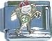 Clearly Charming August Peridot Color Boy Child Baby Birthstone Italian Charm