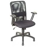 Mesh Back Office Chair (Black/Black Mesh) (35.5-39.75h x 20-25-24.5w x 17.75-27.5d)