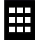 Adorama Black Trans-Mat, 11x14 Slide Presentation Board with Nine 2x 2 Openings.