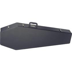 Coffin Case G-185 Universal Wood Guitar Case, Black Exterior with Red Interior by 