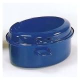 Kr�ger Gansbr�ter  42 cm, emailliert blauvon "Kr�ger"