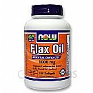 NOW Foods Organic Flax Oil 1,000 mg Softgels, 100 ct