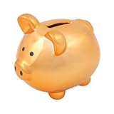 Small Copper colored Kids pig shaped savings Piggy Bank