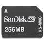 SanDisk SDMRJ-256-A10M 256 MB Reduced-Size MultiMediaCard (Retail Package)