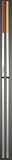 Stabila 07468 Adjustable Height 52-Inch to 7 Feet Telescoping Aluminum Grade Rod In Feet and Inches Specifically Colored for Use with Lasers