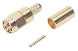 Coaxial Connector, Reverse Polarized SMA Crimp Plug for LMR200