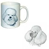Poodle, White Coffee Mug, Porcelain by Rosalinde (11 oz.)