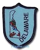 Delaware - State Shield Patches, blue