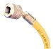 Tools & Hardware : 72in. R12 Yellow Hose With Auto Shut-Off Valve Fittings