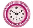 People Eater Purple Translucent Neon Clock