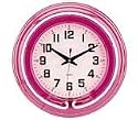 People Eater Purple Translucent Neon Clock