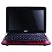 Acer Aspire One AOD150-1920 10.1-Inch Ruby Red Netbook - 6.5 Hour Battery Life
