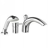 Grohe 34 272 000 Concetto Roman Tub Filler with Personal Hand Shower, StarLight Chrome