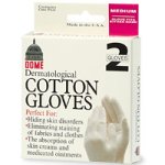 Dome Dermatological Cotton Gloves, Medium - 1 pr