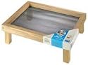 Ground Bird Feeder Tray, 16" x 13" Brown