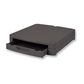 Compucessory Monitor Screen Riser 67mm Stackable 1 Drawer W307xD337xH70mm Black Ref CCS25307