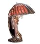 Meyda Tiffany 49881 Table Lamp, Antique Patina Finish with Stained