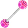 Purple Pink Marracas Barbell Tongue Ring