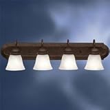 Kichler Tannery Bronze Builder Plus Bathroom & Vanity 4 or More Bulbs