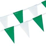 Wimpelkette, Folie 10 m grün/weiss wetterfest