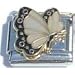 Clearly Charming April Diamond Color Butterfly Birthstone Insect Animal Italian Charm