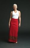 Red Wrap Around Skirt